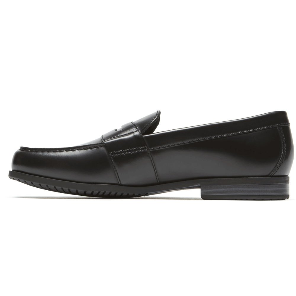 Rockport Loafers For Mens Black - Classic Lite 2 Penny - OU1504369